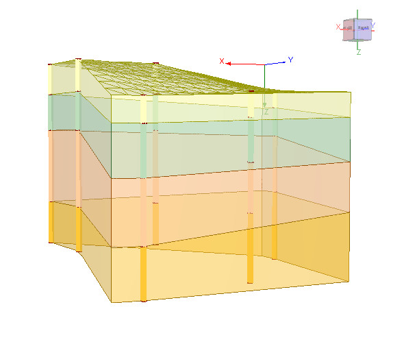3D Model of Non-Horizontal Ground Surface
